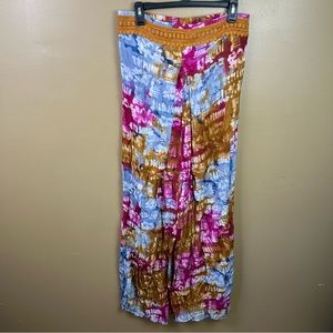 Earthbound Boho Wide Leg Flowy Pants Women's Medium